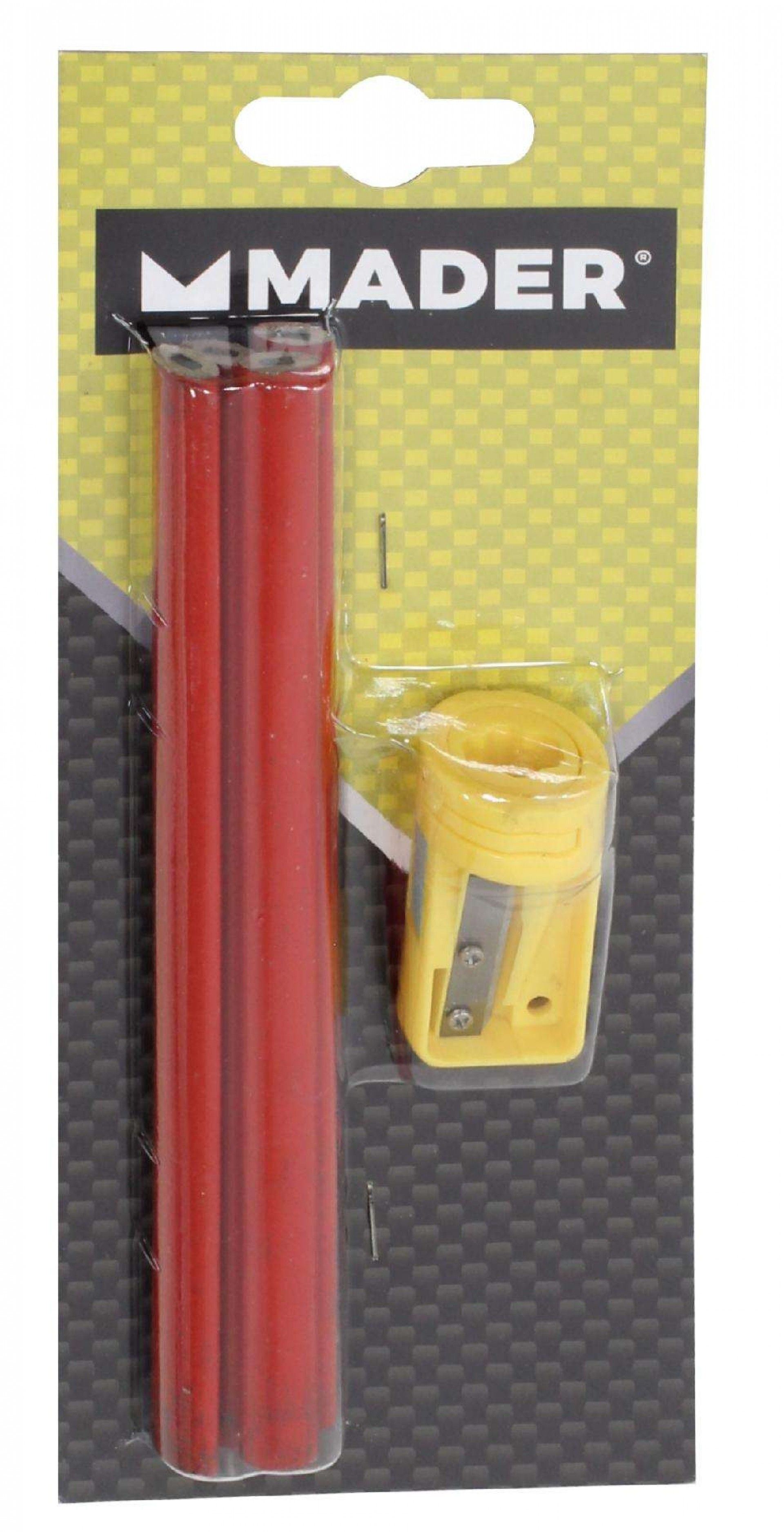 Lápis Carpinteiro e Afiadeira, 5Un refª 31572 MADER