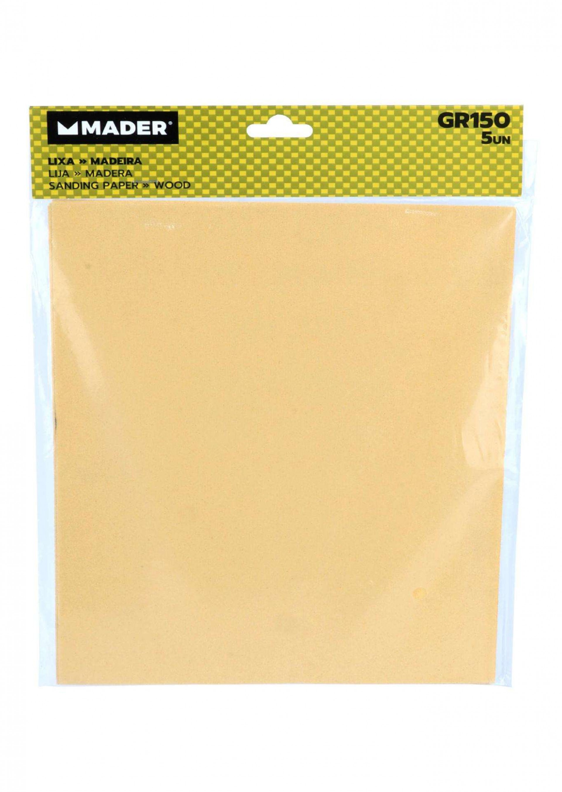 Lixa para Madeira, 230x280mm, GR120, 5Un refª 31262 MADER
