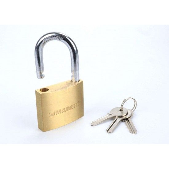 Cadeado Latão, 60mm refª 31189 MADER Cadeado Latão, 60mm refª 31189 MADER