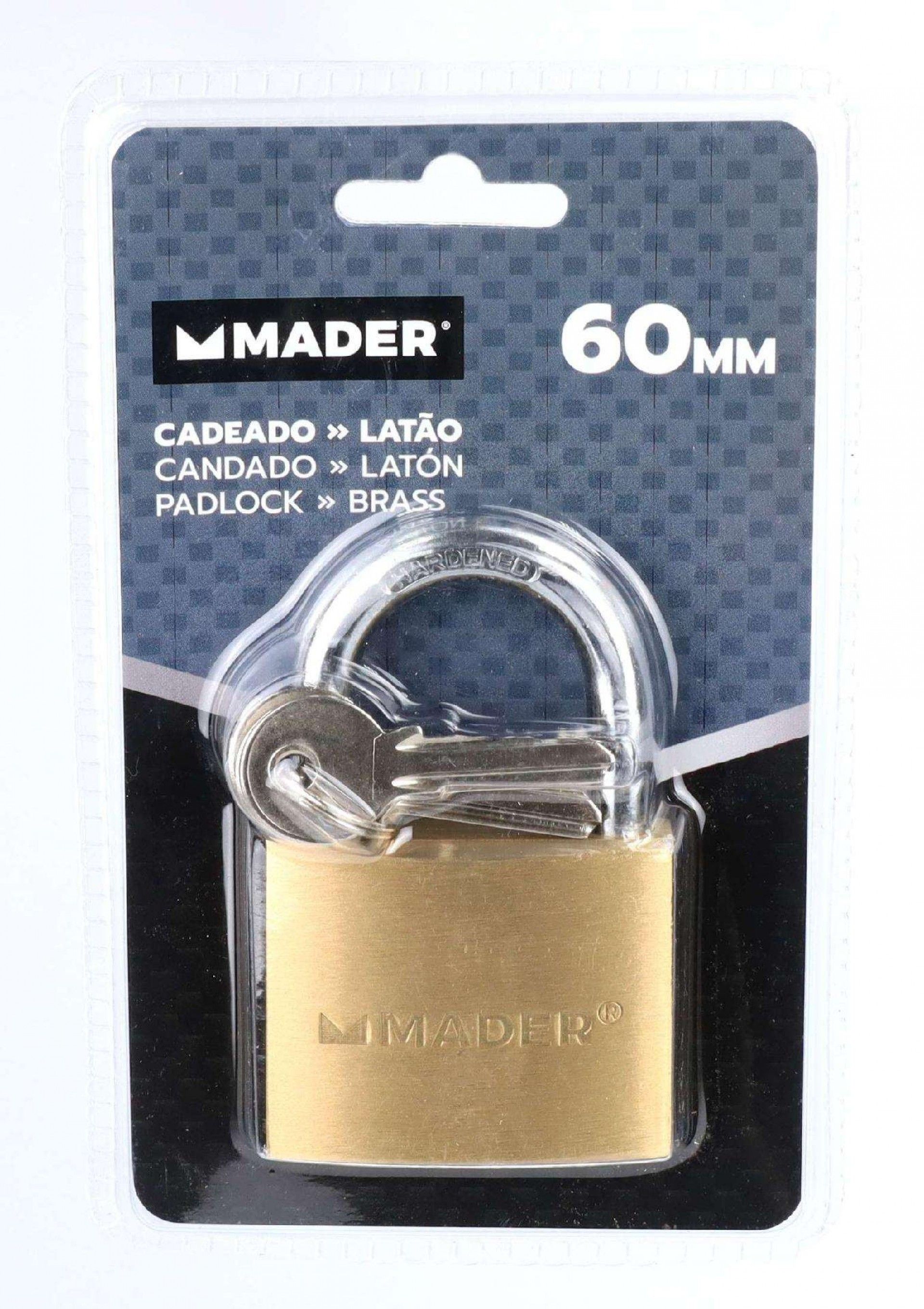 Cadeado Latão, 60mm refª 31189 MADER