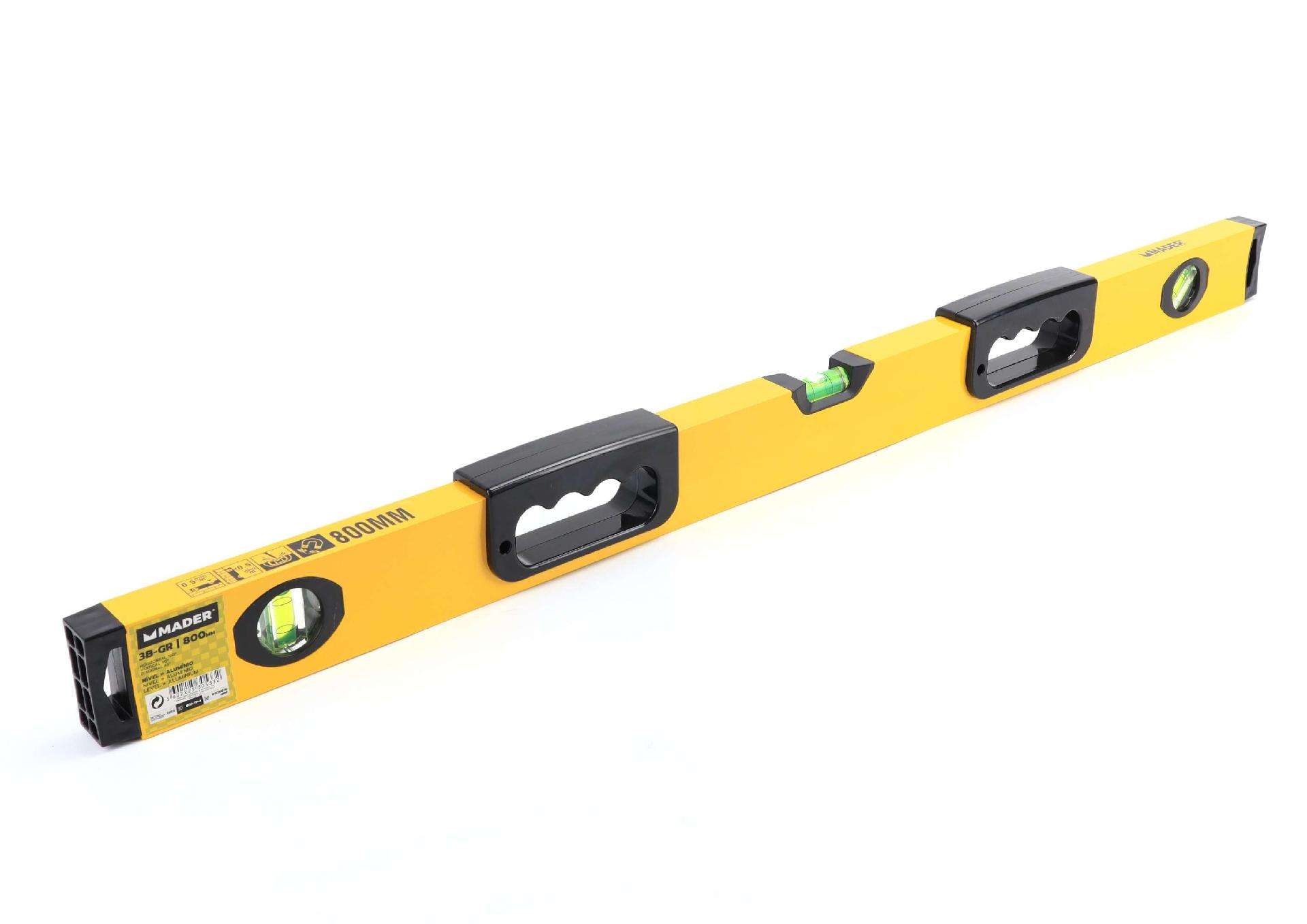 Nível de Alumínio, 3B-GR, 800mm refª 30533 MADER