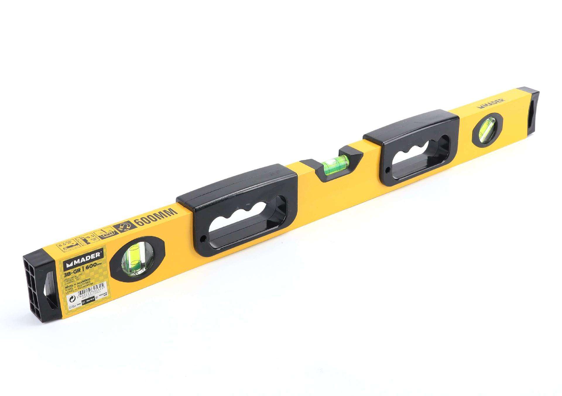 Nível de Alumínio, 3B-GR, 600mm refª 30532 MADER
