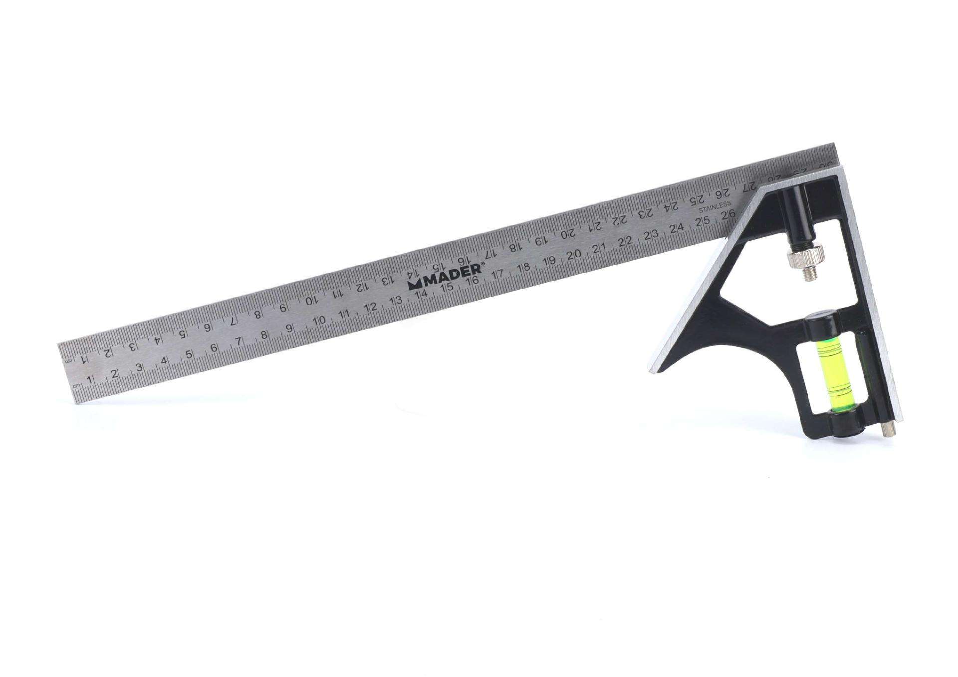 Esquadro Combinado, Nível, Graduado, 300mm refª 30514 MADER