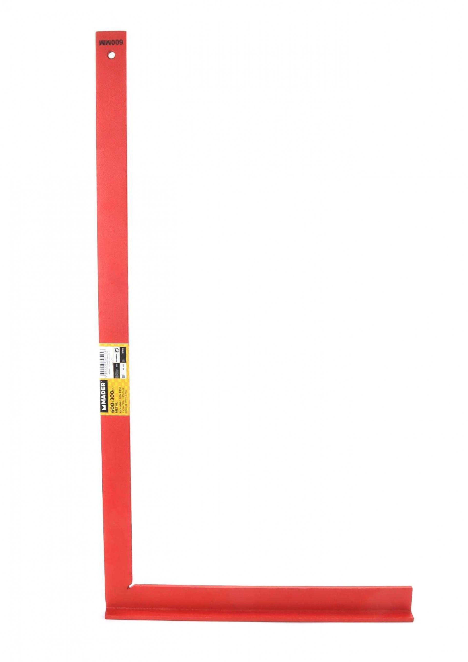 Esquadro com Base, Metal, 600x300mm refª 30515 MADER