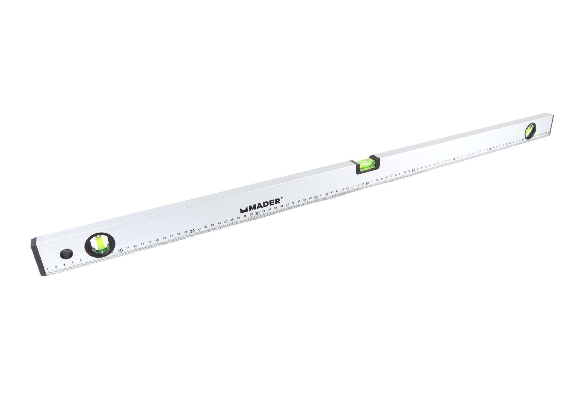 Nível de Alumínio, 3 Bolhas, 100cm refª 30522 MADER