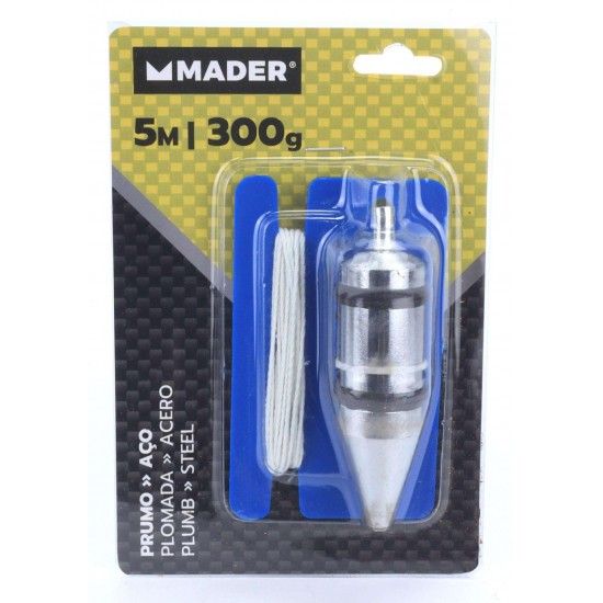 Fio Prumo, Ao, 5m, 300g ref 30500 MADER