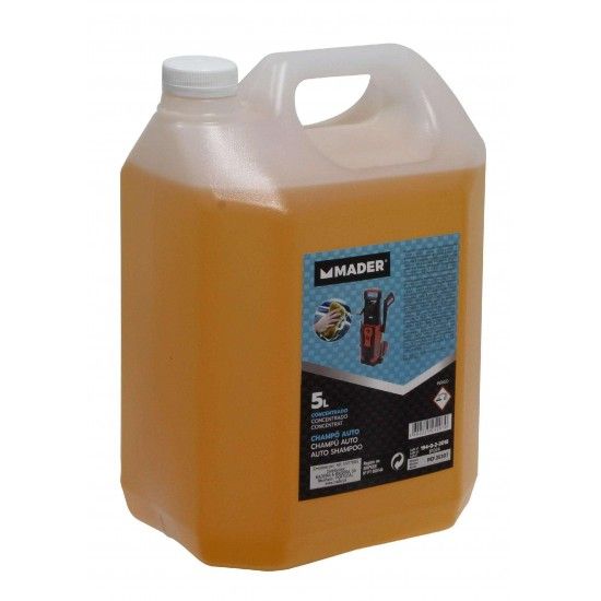 Champô Auto, Concentrado, 5L refª 25207 MADER Champô Auto, Concentrado, 5L refª 25207 MADER