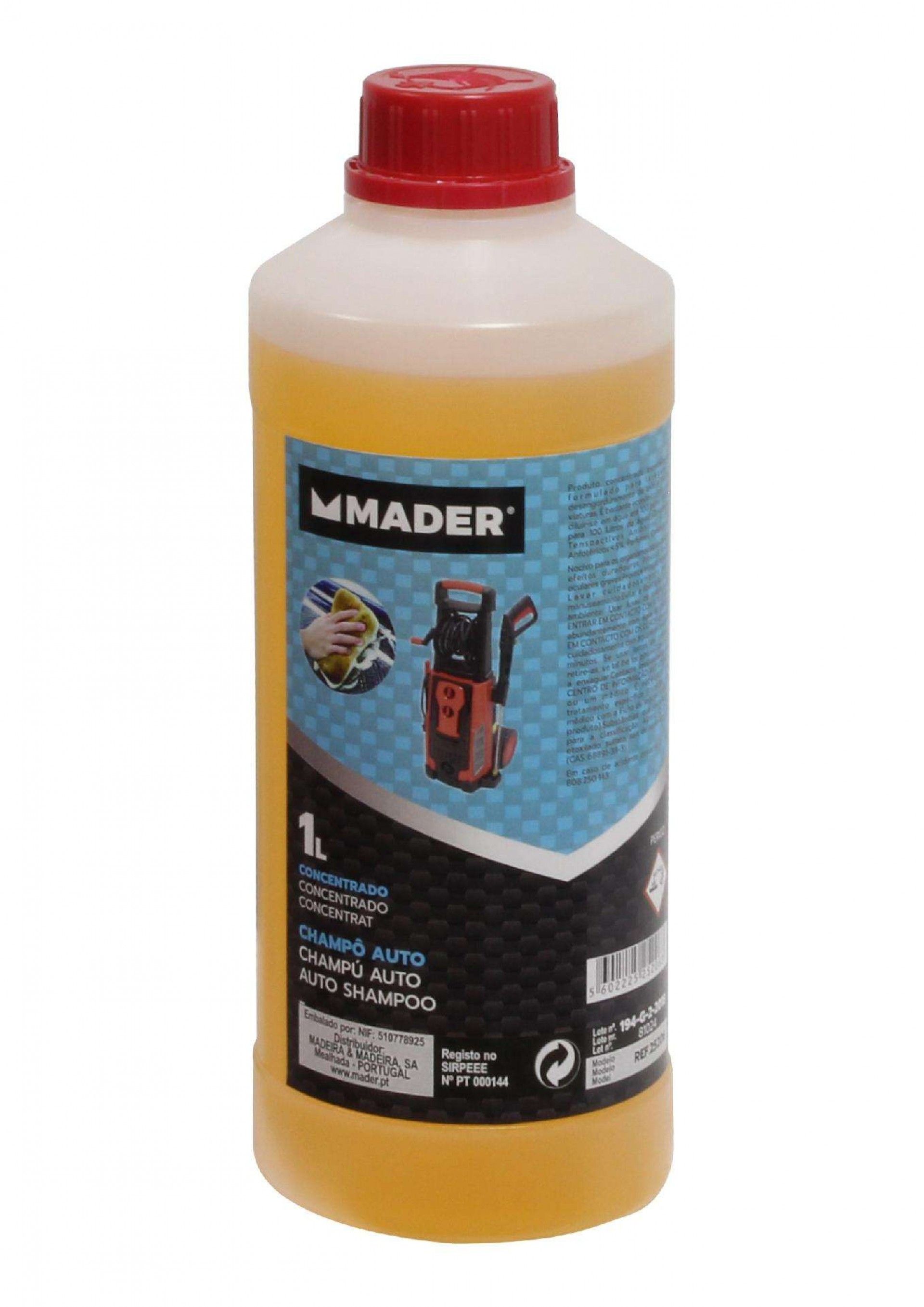 Champô Auto, Concentrado, 1L refª 25206 MADER