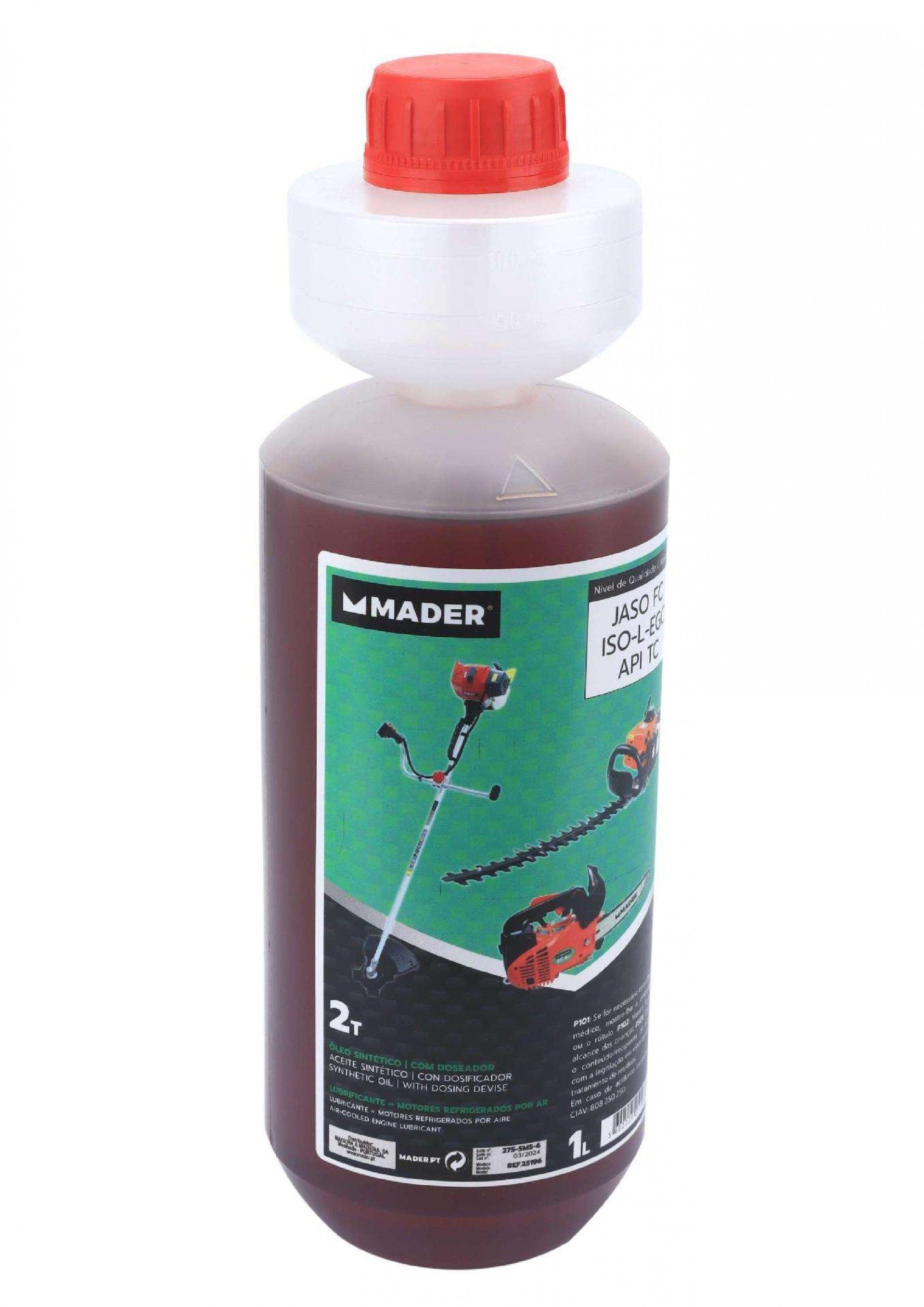 Óleo Sintético, com Doseador, 1L refª 25196 MADER