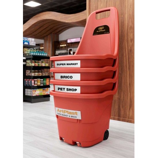 Carro Transporte,Rodas, 43L, SHOPRO ArtPlast ref 21427 MADER