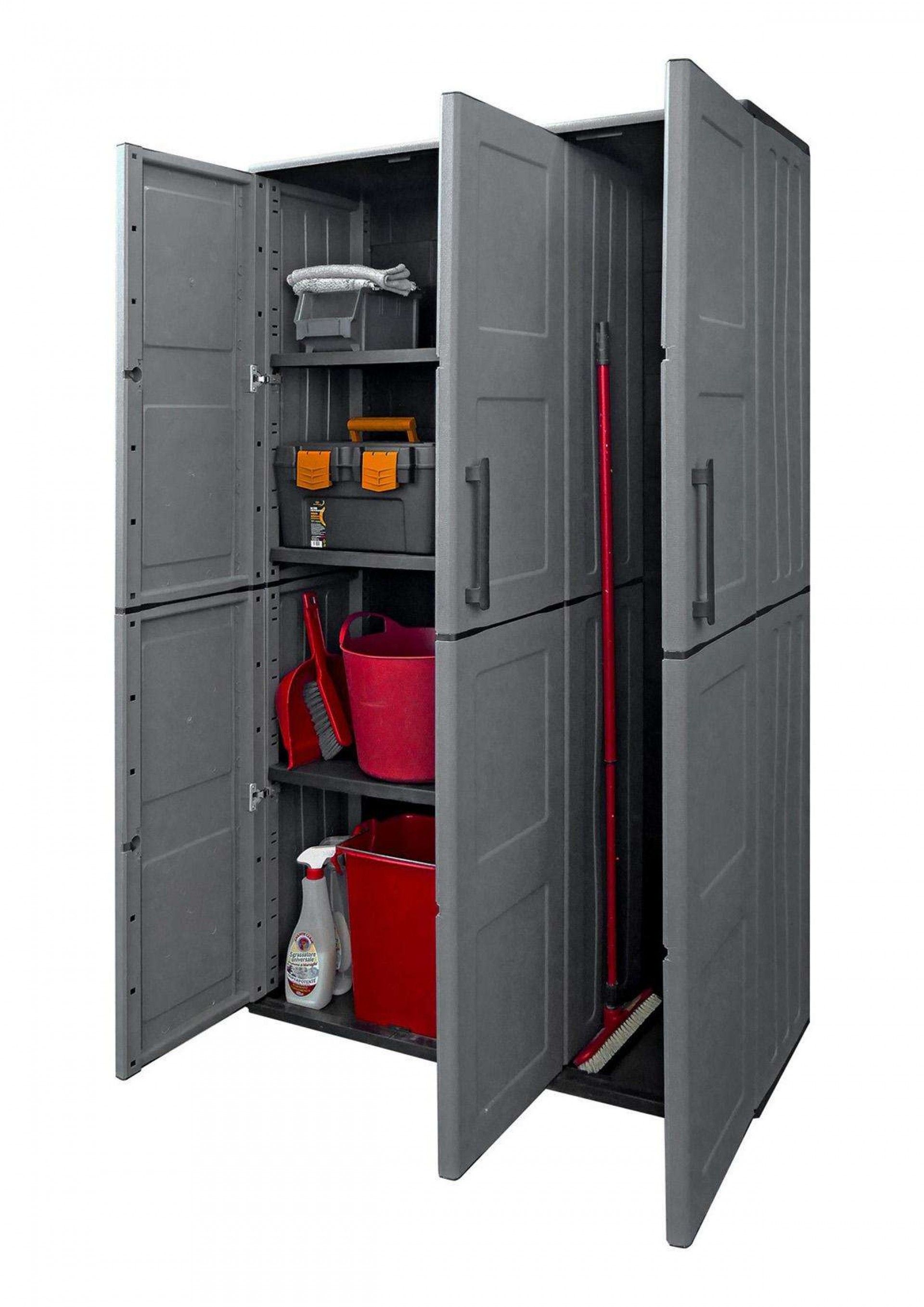 Armário Plástico, com Portas, 1020x370x1630mm, F101 ArtPlast® refª 21404 MADER