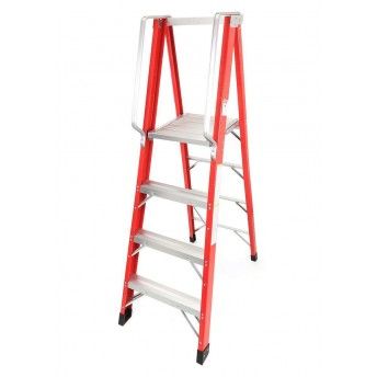 Escadote Eletricista, 4D, Fibra Vidro ref 10400 MADER
