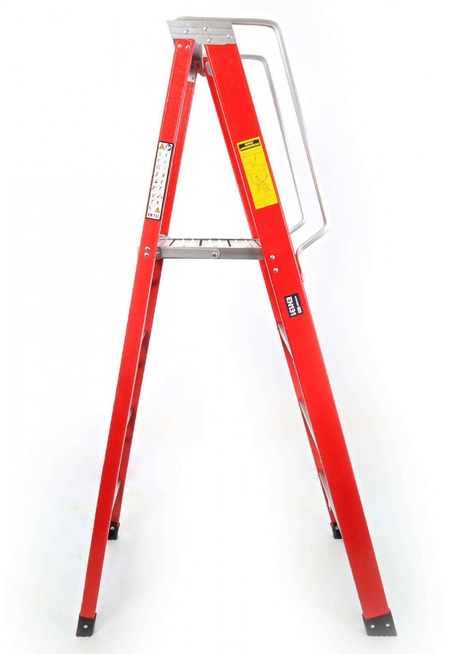 Escadote Eletricista, 4D, Fibra Vidro refª 10400 MADER