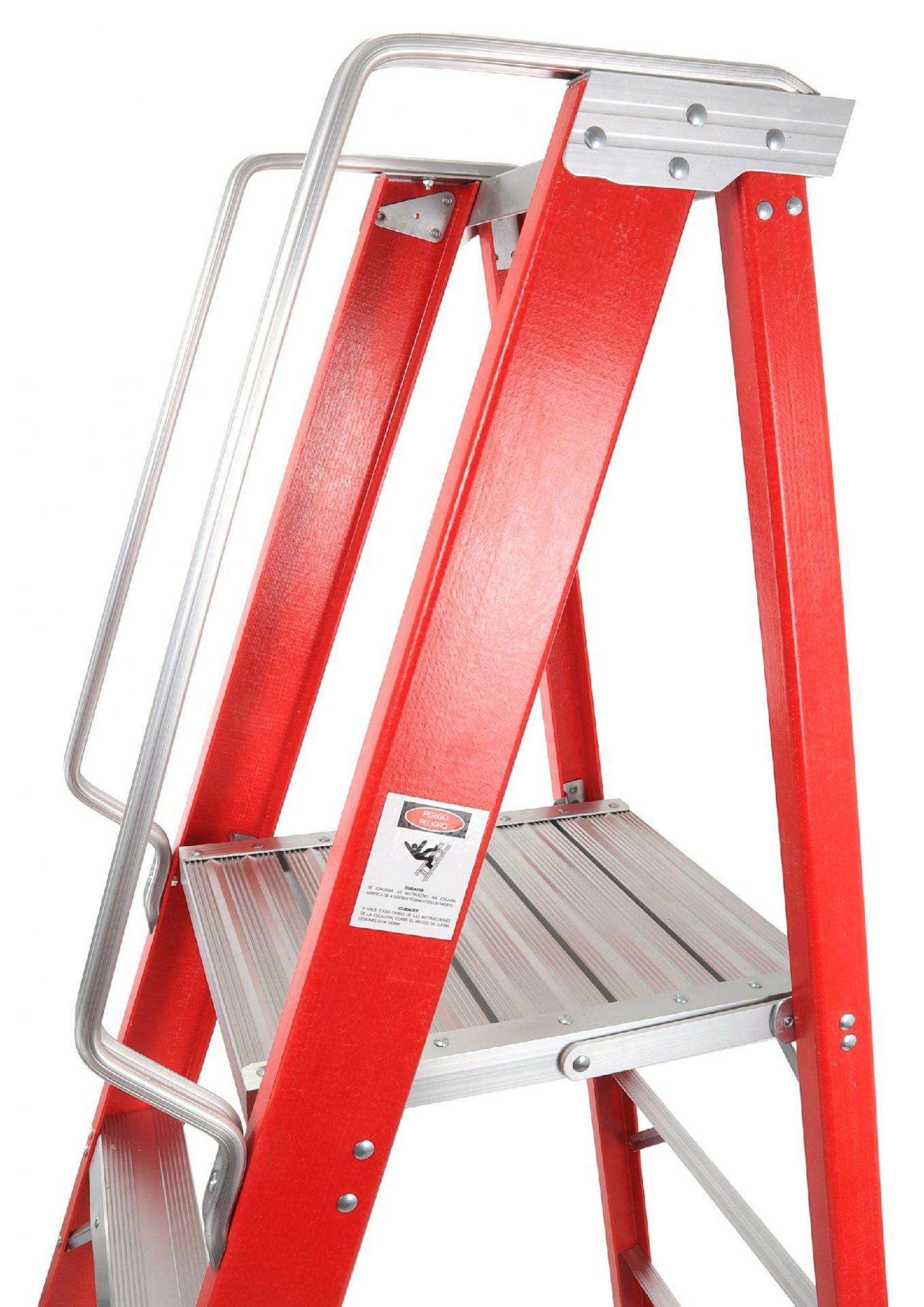 Escadote Eletricista, 4D, Fibra Vidro refª 10400 MADER