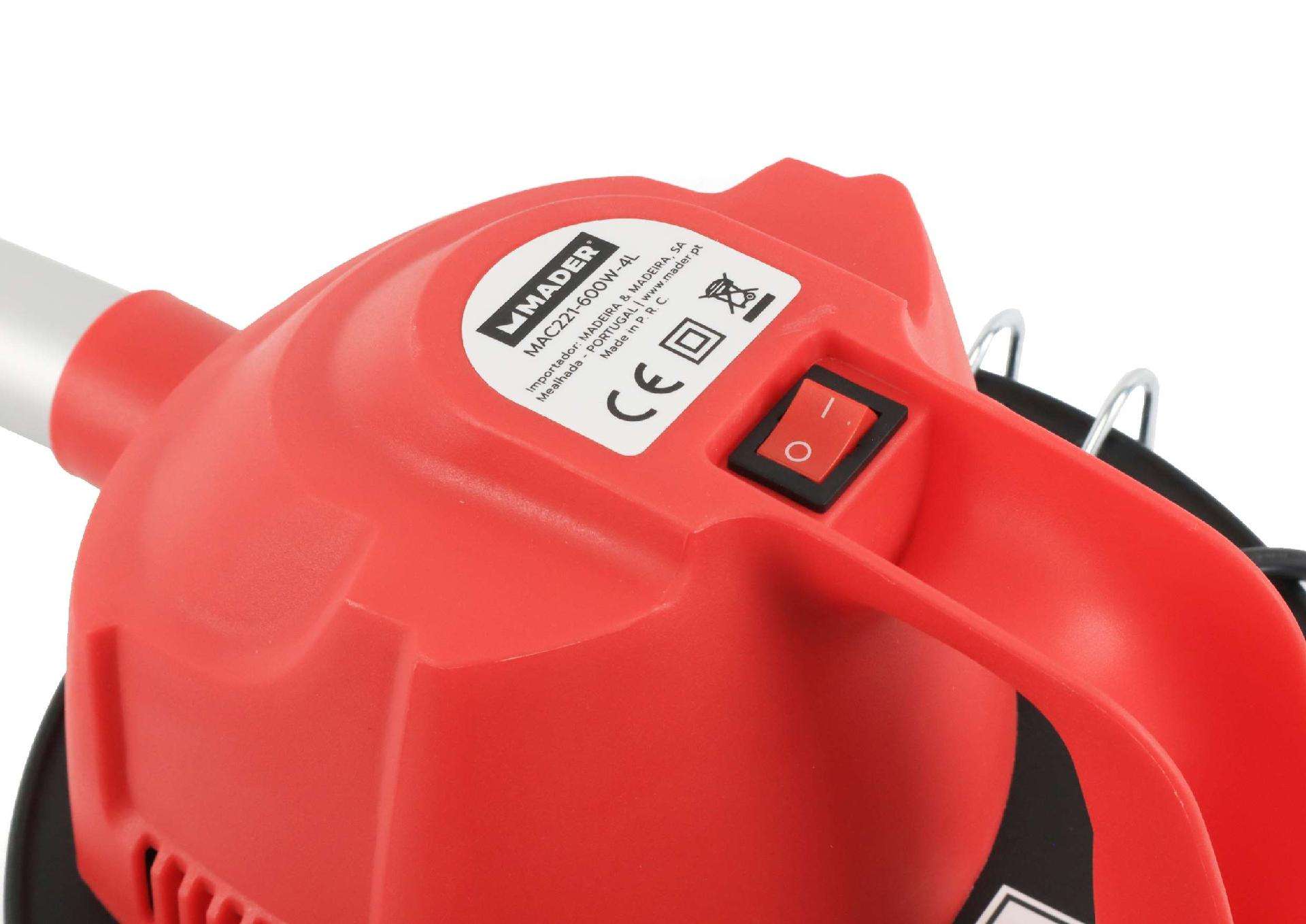 Aspirador Cinza, 4L, 600W refª 10302 MADER