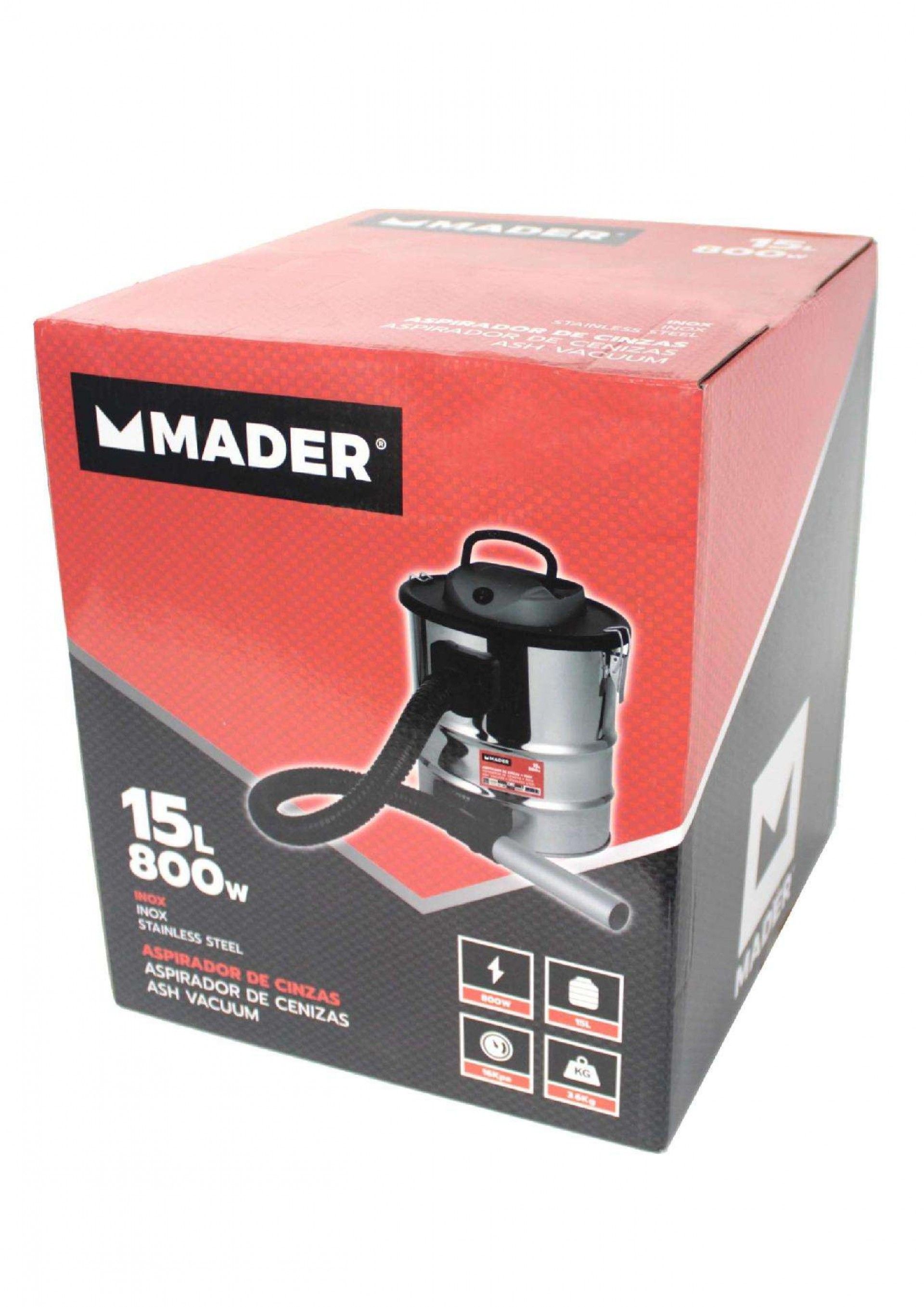 Aspirador Cinza, 15L, 800W refª 10300 MADER
