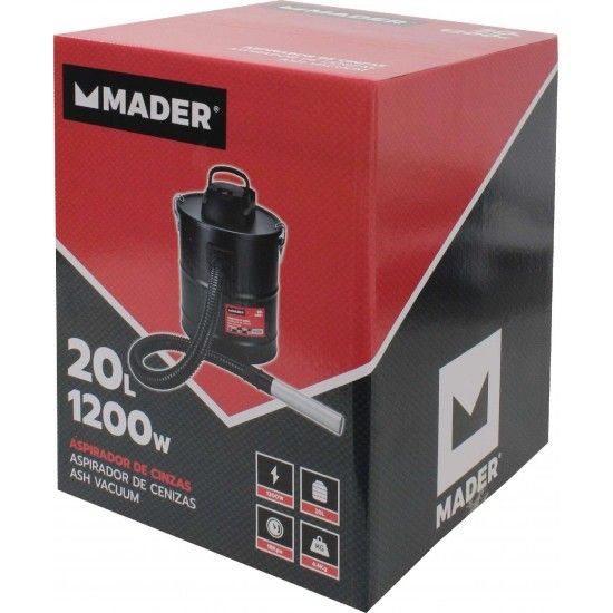 Aspirador de Cinzas, 1200W, 20L ref� 10109 MADER