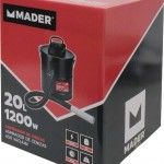 Aspirador de Cinzas, 1200W, 20L refª 10109 MADER Aspirador de Cinzas, 1200W, 20L refª 10109 MADER