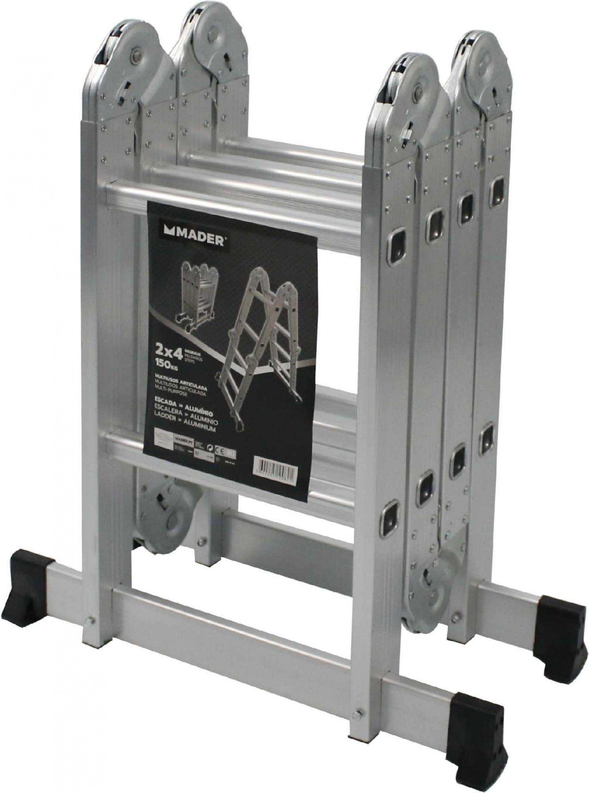 Escada Articulada Multiusos, Alumínio, 4x2D refª 10082 MADER