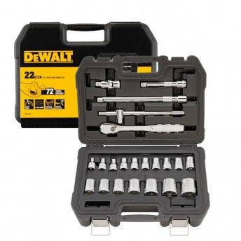 Kit chaves caixa c/roquete 22p  ref DWMT19241-1 Dewalt