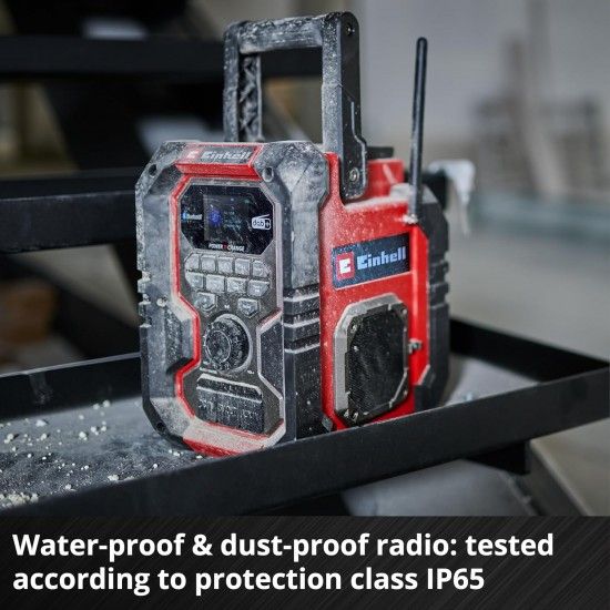 Rádio DAB+FM Bluetooh TE-CR 18 Li-Solo refª 3407995 EINHELL Rádio DAB+FM Bluetooh TE-CR 18 Li-Solo refª 3407995 EINHELL