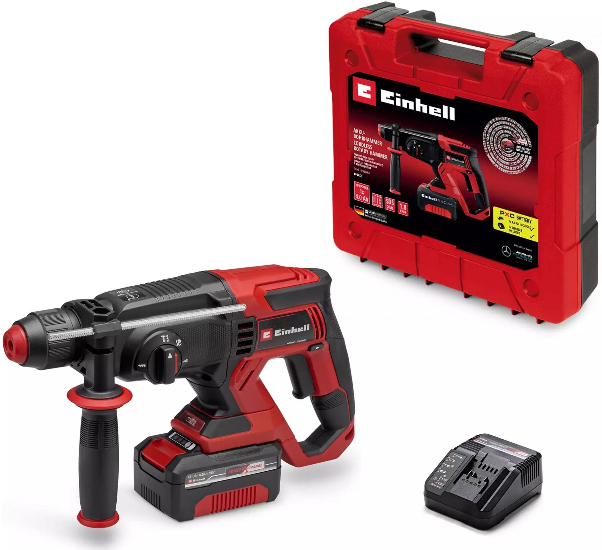 Martelo TE-HD 18/20 Li 1 Bateria 4.0Ah + Mala refª 4514299 EINHELL