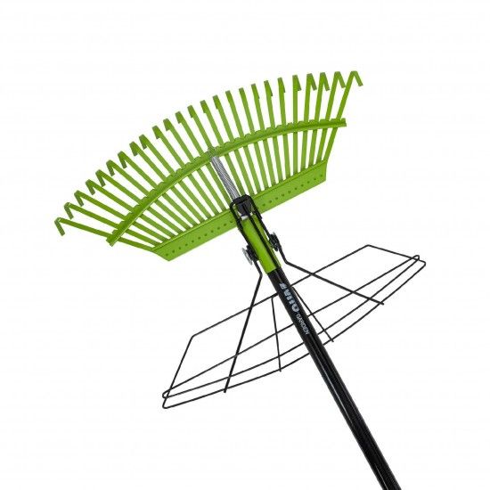 Vassoura de relva com apanha folhas ref. VIVRAF VITO