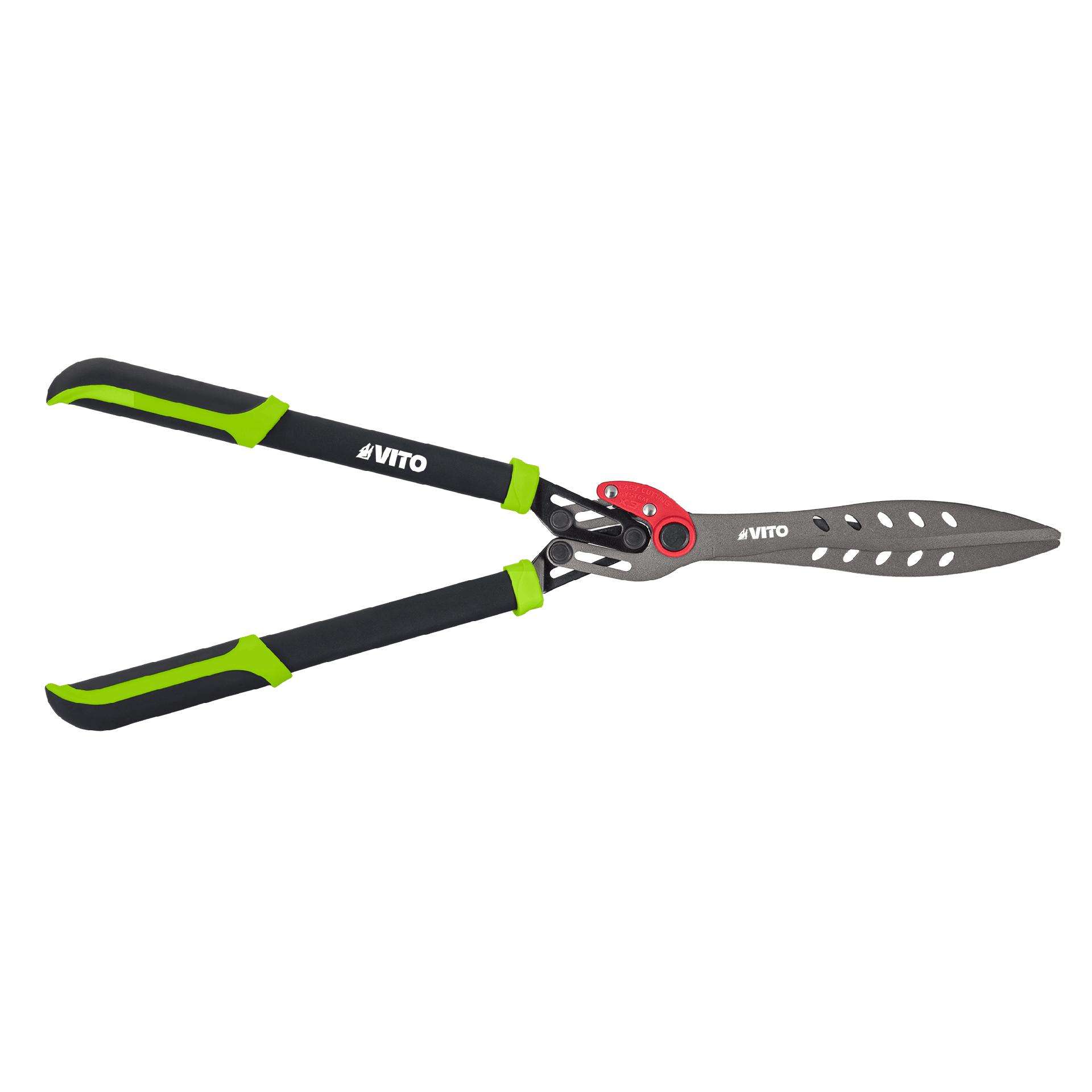 Tesoura corta sebes desmultiplicadora com cabo bimatéria 275mm ref. VITCSDSM VITO