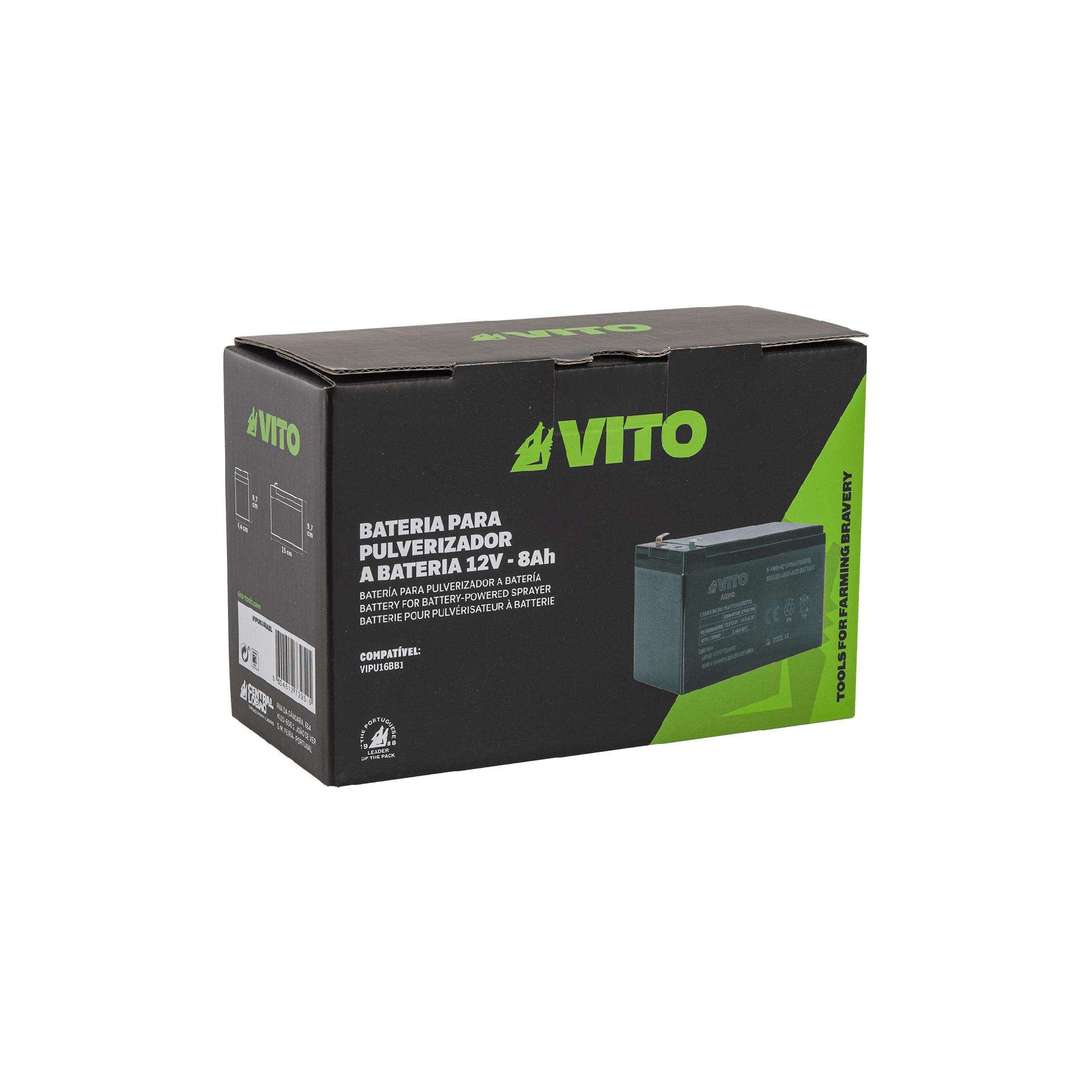 Bateria para pulverizador 12v - 8ah ref. VIPUB16BABL VITO