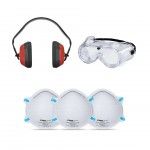 Kit de protecao 5 peças - oculos/mascaras/auriculares ref. VIKPI VITO Kit de protecao 5 peças - oculos/mascaras/auriculares ref. VIKPI VITO