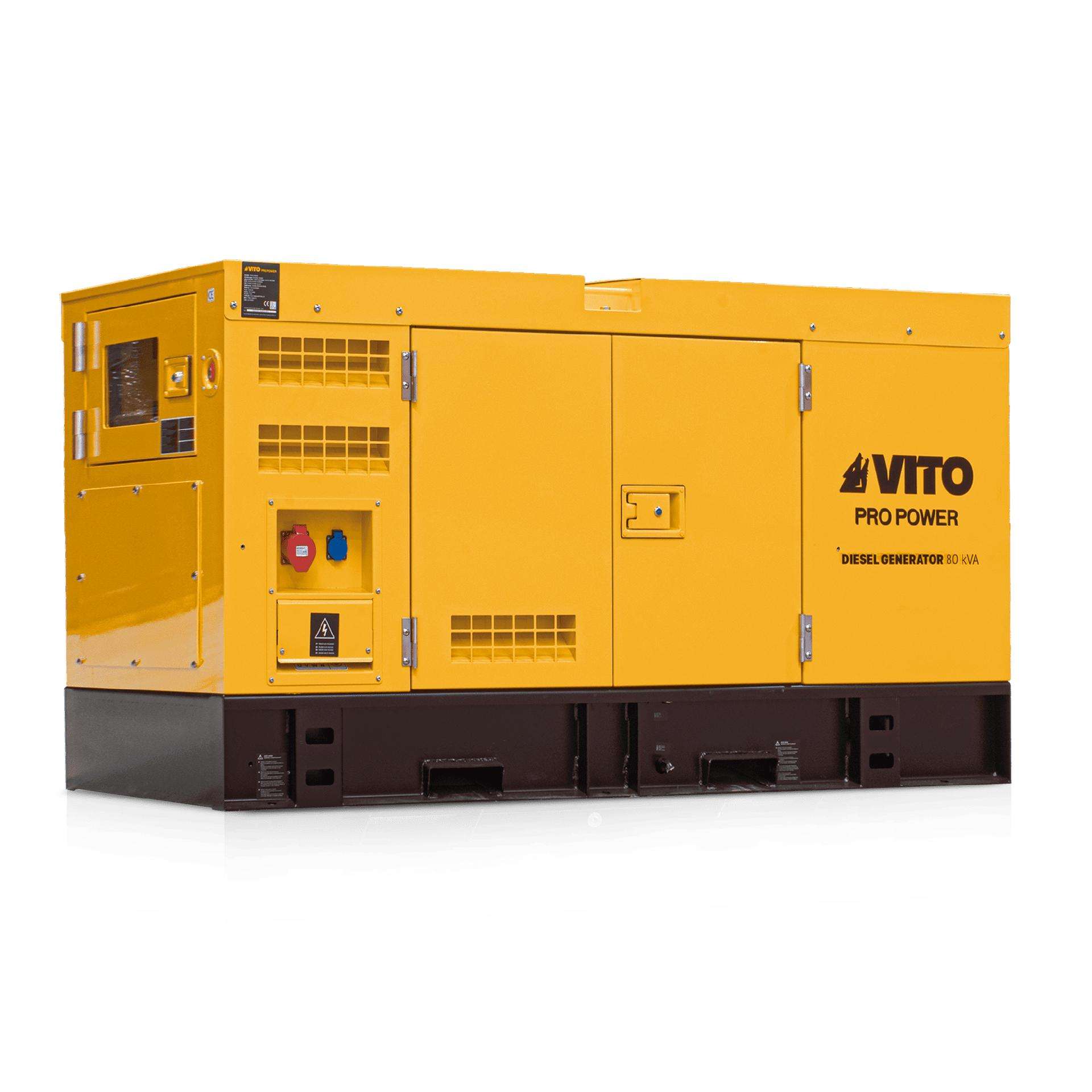 Gerador diesel trifásico super silencioso 80 kva ref. VIGD80ST VITO