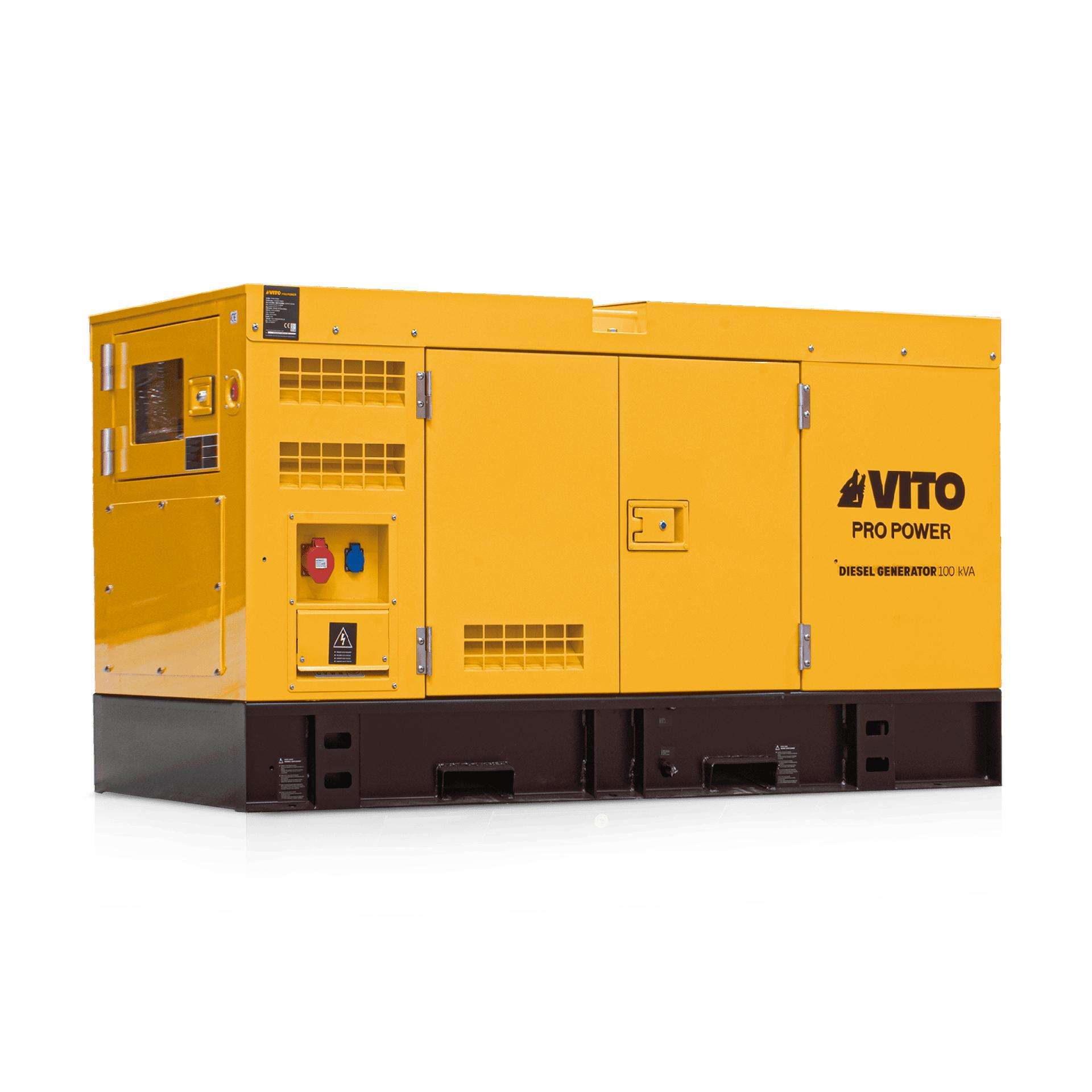 Gerador diesel trifásico super silencioso 100 kva ref. VIGD100ST VITO
