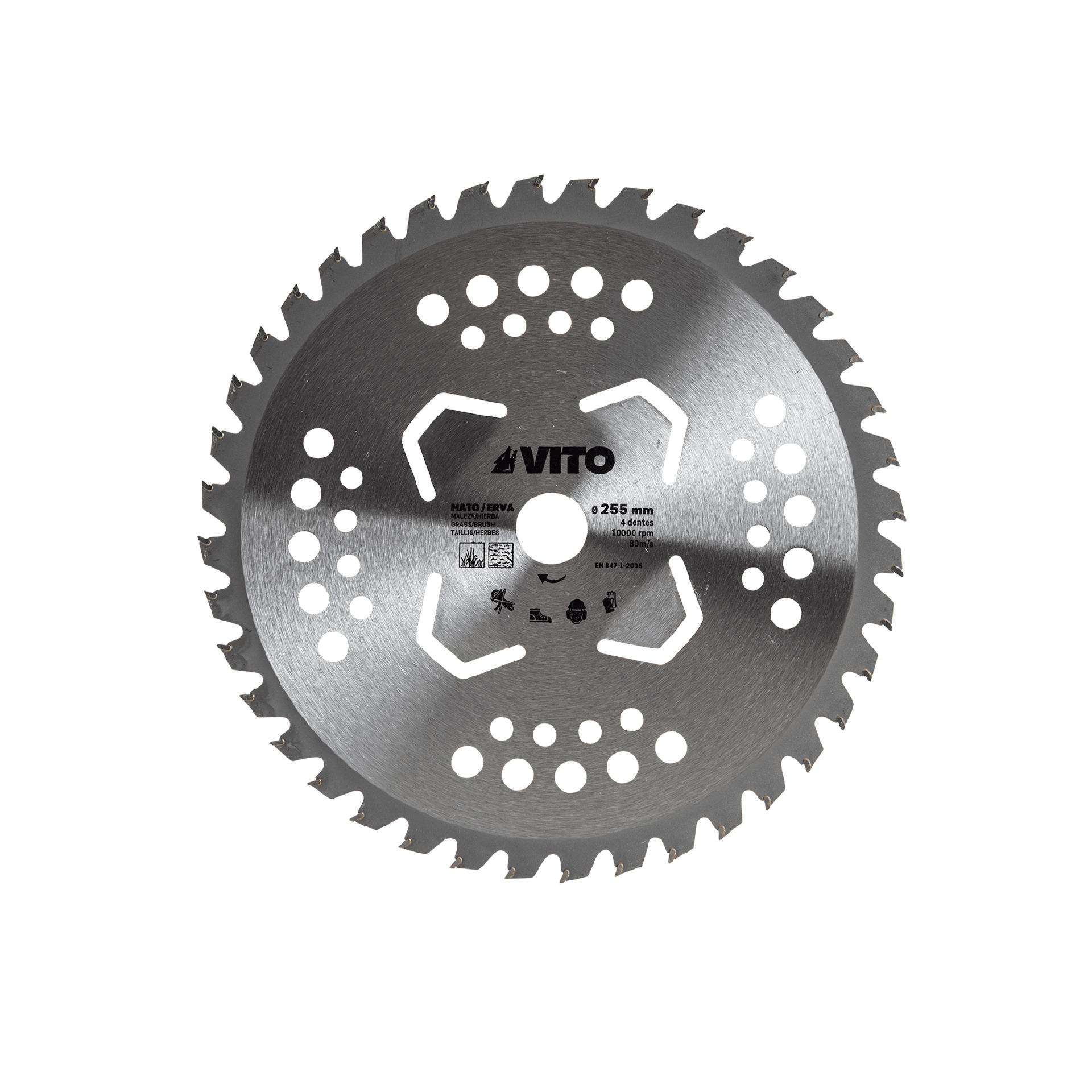 Disco perfurado corte mato/erva 40 dentes ref. VIDPCE40 VITO