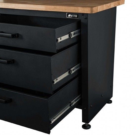 Bancada de trabalho com painel e armrio ref. VIBTPA VITO