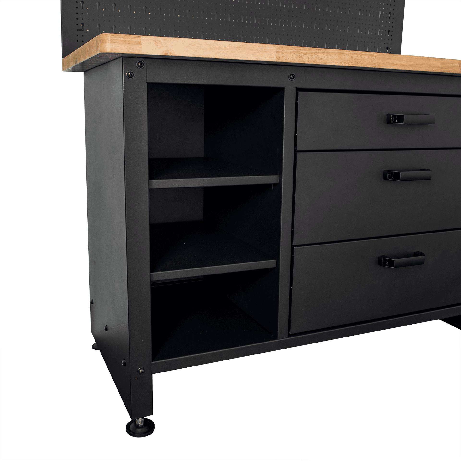 Bancada de trabalho com painel e armário ref. VIBTPA VITO