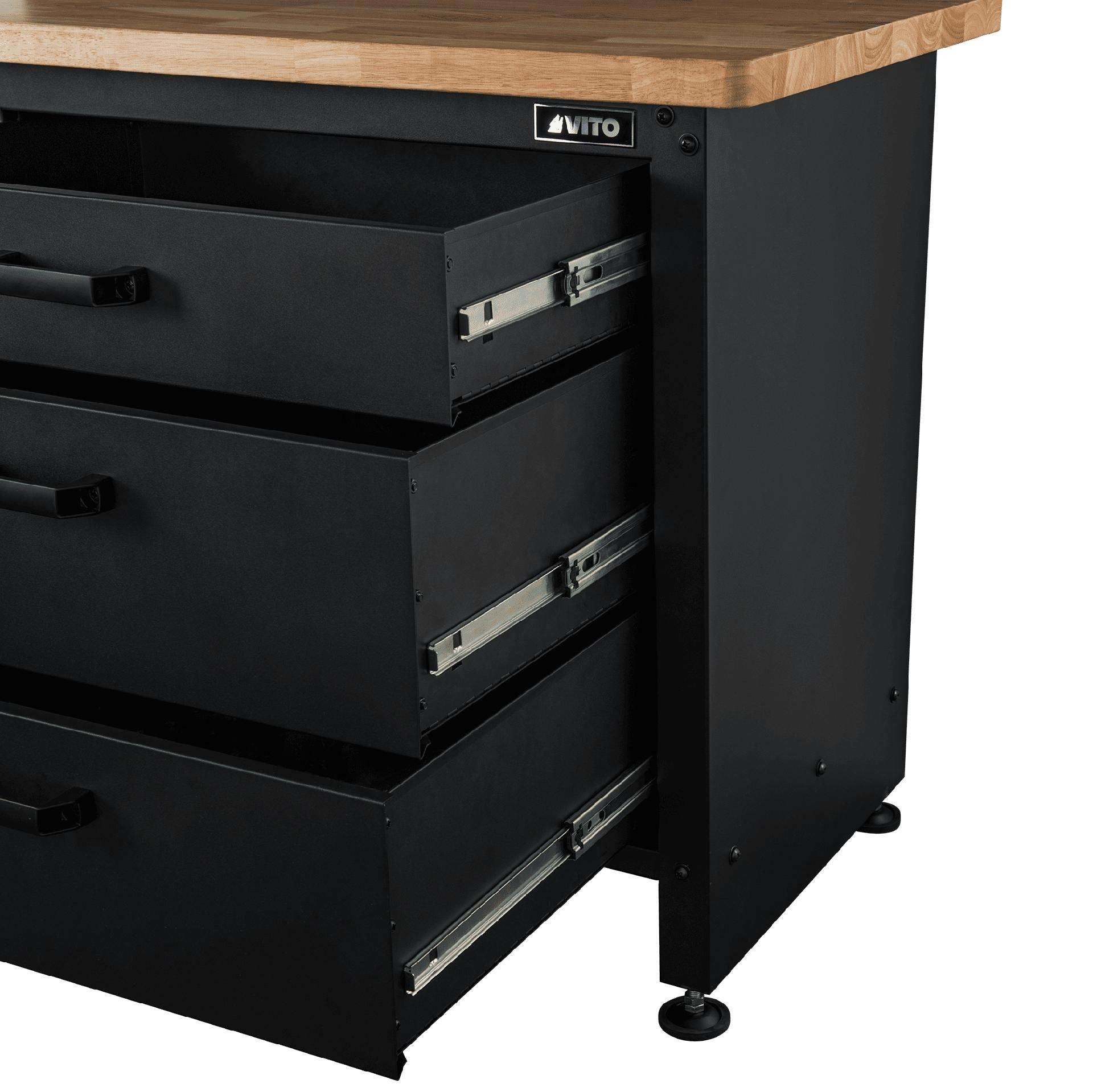 Bancada de trabalho com painel e armário ref. VIBTPA VITO