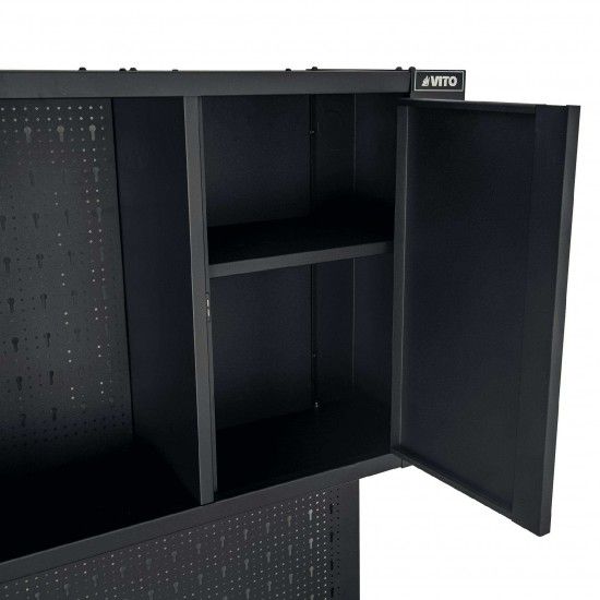 Bancada de trabalho com painel e armrio ref. VIBTPA VITO