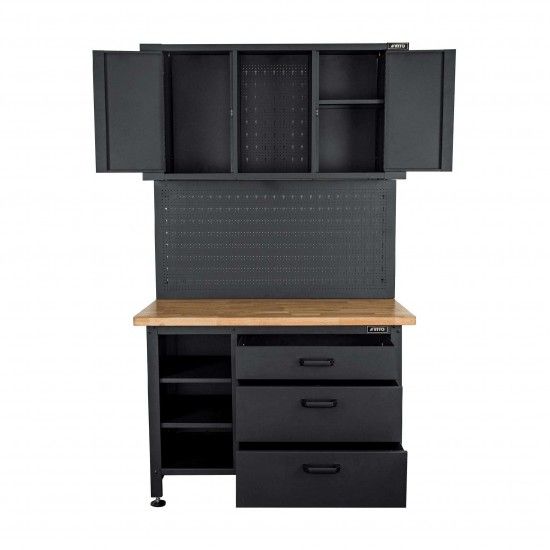 Bancada de trabalho com painel e armrio ref. VIBTPA VITO