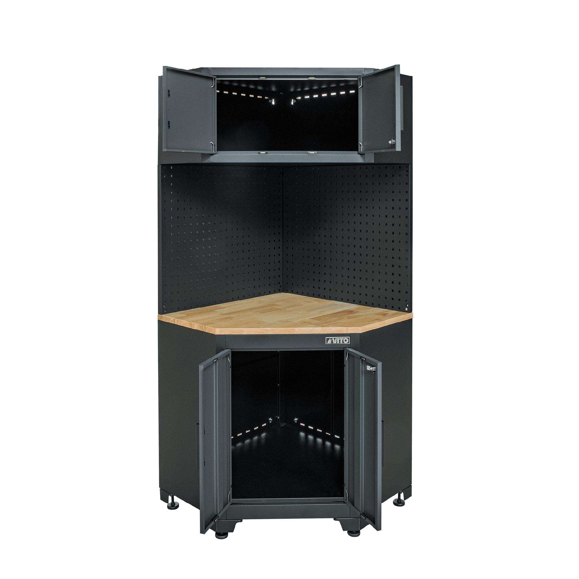 Armário de canto para garagem combo ref. VIACGC VITO