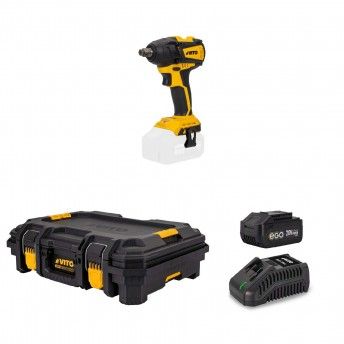 Chave de impacto brushless 20v, carregador rpido, bateria 4ah, mala modular top ref. PACK8EGOIRON V
