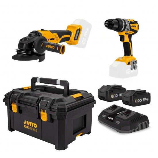 Rebarbadora 115mm, 2x baterias 4ah, carregador rápido duplo, mala modular média ref. PACK1EGOIRON VI Rebarbadora 115mm, 2x baterias 4ah, carregador rápido duplo, mala modular média ref. PACK1EGOIRON VI