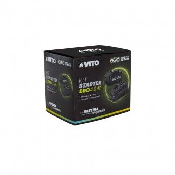 Kit starter ego 4.0ah: 1x bateria 20v 4ah + carregador rpido ref. PACK2STARTEREGO VITO