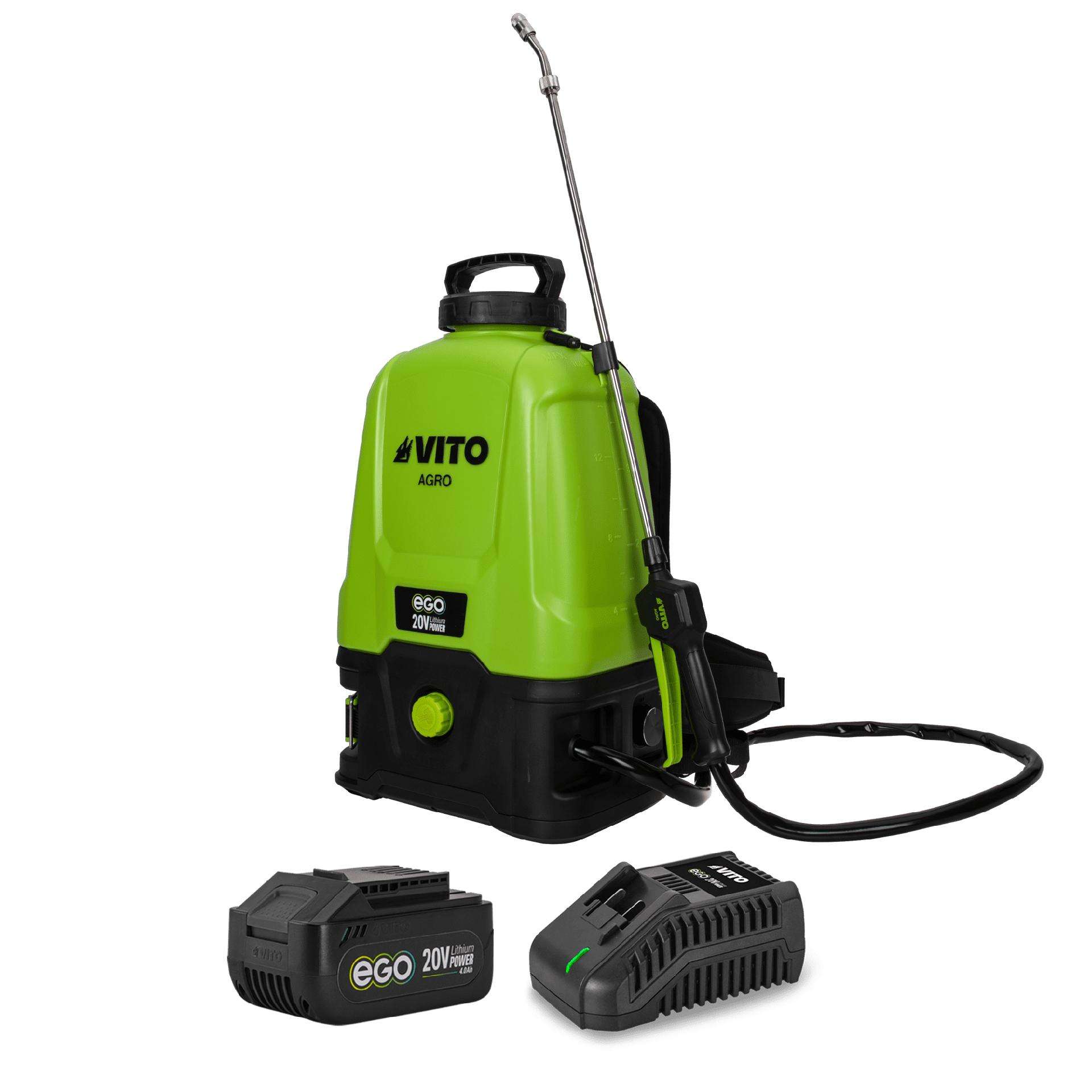 Pulverizador a bateria 16l ego 20, com bateria 4ah e carregador ref. PACK10EGOGARDEN VITO