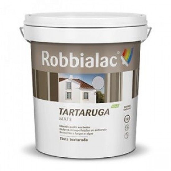 Tinta texturada Tartaruga Max mate branco 5L ref 217-0001 Robbialac