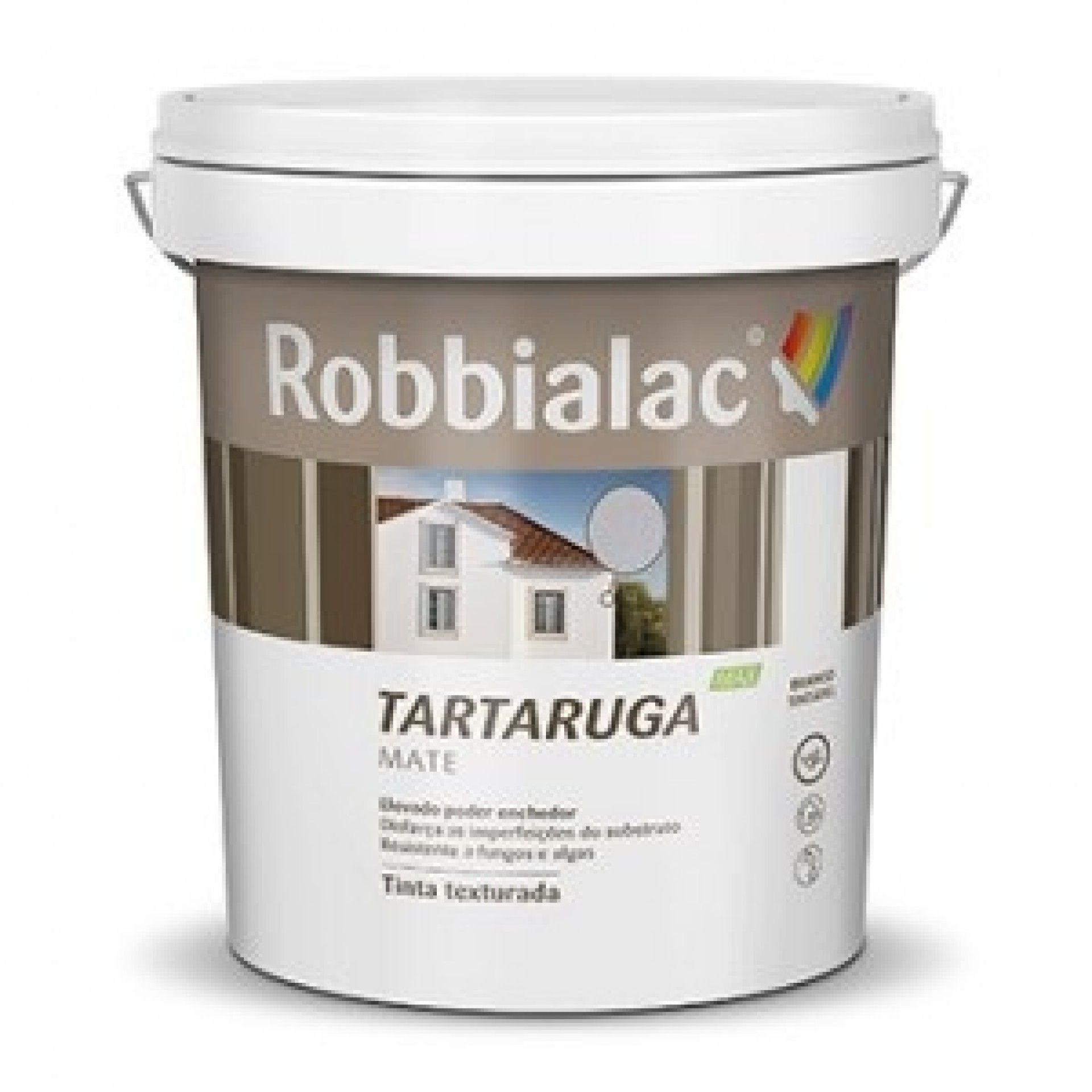 Tinta texturada Tartaruga Max mate branco 5L refª 217-0001 Robbialac