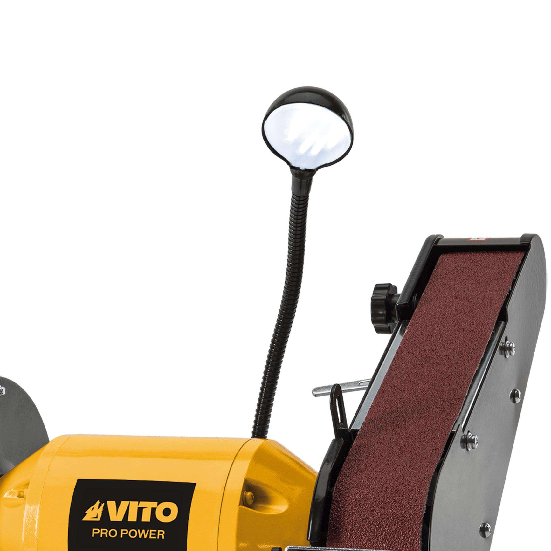 Esmeriladora mista 250w com mó 150mm e cinta lixa ref. VIESM150CL VITO