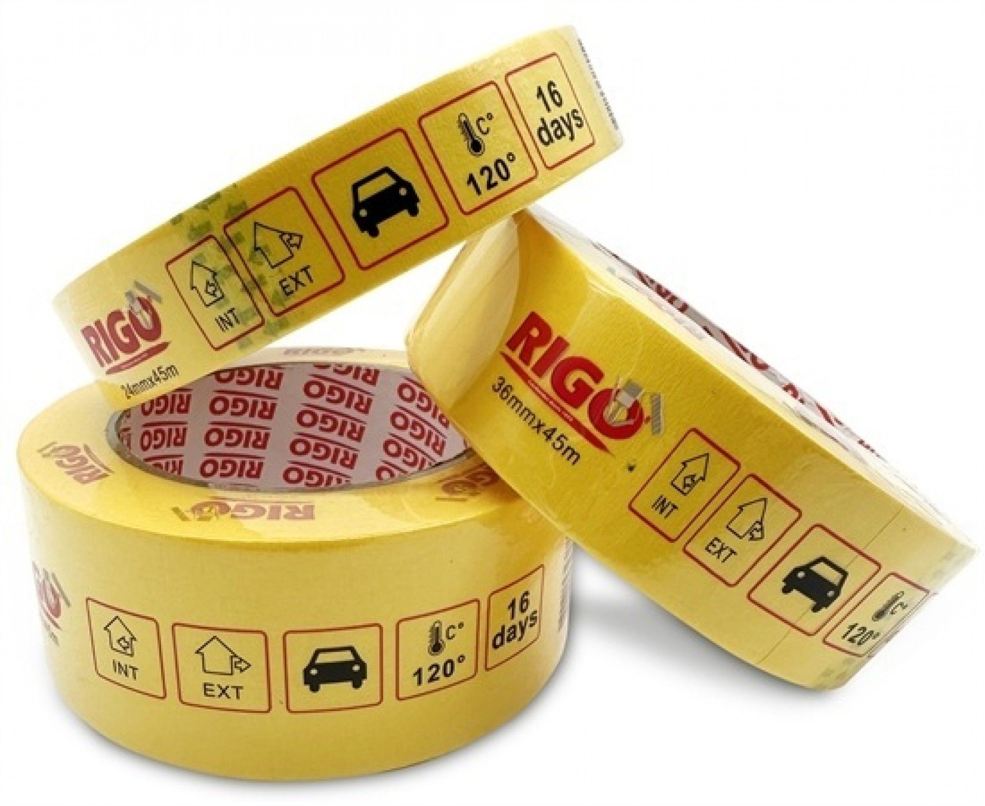 Fita adesiva Pro (pintura) 24mm UNI refª 38801C Rigo