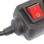 Extenso Eltrica, com Interruptor, Preta, 3 Tomadas, 3m, 3G x 1.5mm ref 89346 MADER