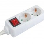 Extensão Elétrica, com Interruptor, Branca, 2 Tomadas, 3m, 3G x 1.5mm² refª 89341 MADER Extensão Elétrica, com Interruptor, Branca, 2 Tomadas, 3m, 3G x 1.5mm² refª 89341 MADER