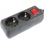 Extensão Elétrica, com Interruptor, Preta, 2 Tomadas, 3m, 3G x 1.5mm² refª 89342 MADER Extensão Elétrica, com Interruptor, Preta, 2 Tomadas, 3m, 3G x 1.5mm² refª 89342 MADER